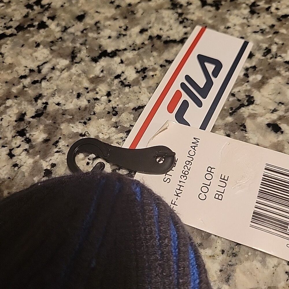FILA‎ Boys Blue/Black Beanie One Size Fits Most - Picture 3 of 6